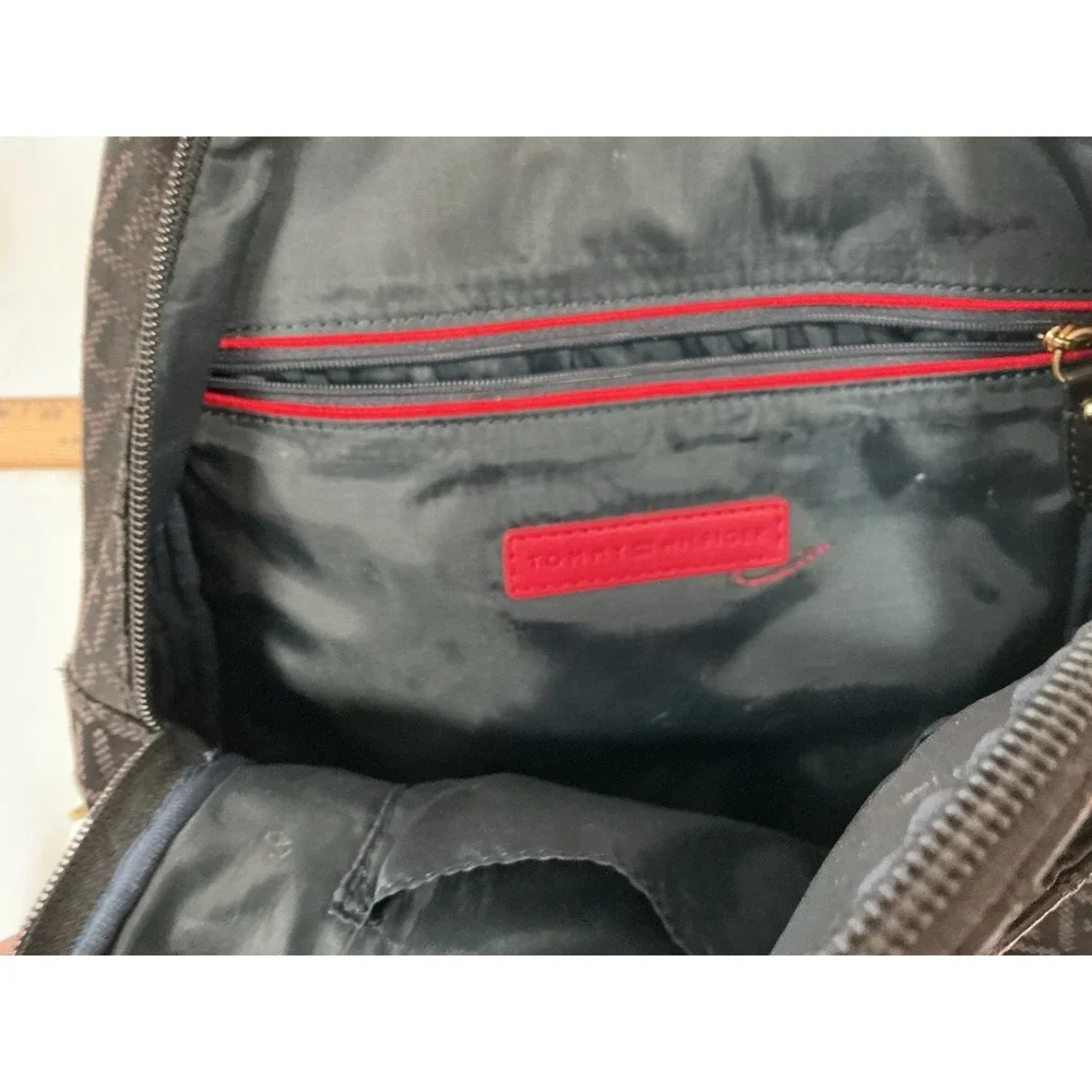 Tommy Hilfiger Logo Black Backpack 12